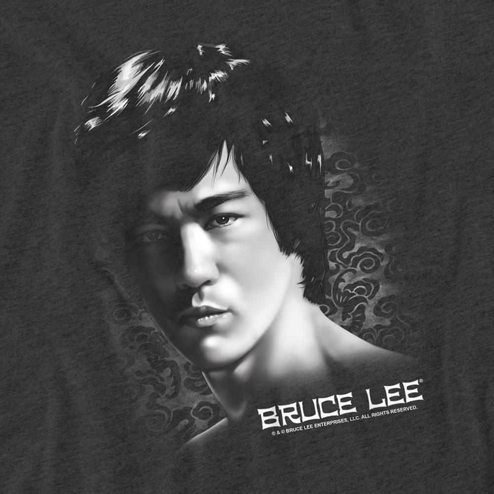 Charcoal - Side - Bruce Lee Unisex Adult In Your Face T-Shirt