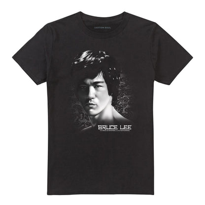 Black - Front - Bruce Lee Unisex Adult In Your Face T-Shirt