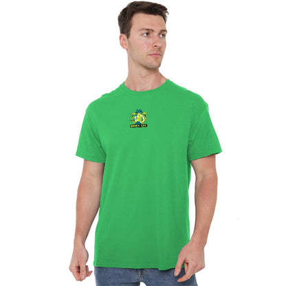 Kelly Green - Side - Bruce Lee Unisex Adult Double Dragons T-Shirt