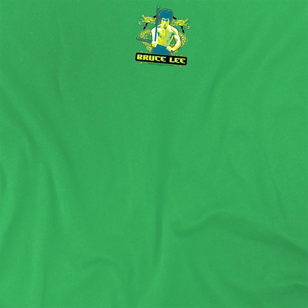 Kelly Green - Lifestyle - Bruce Lee Unisex Adult Double Dragons T-Shirt