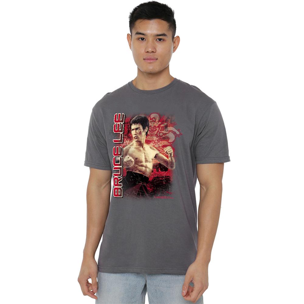 Charcoal - Lifestyle - Bruce Lee Unisex Adult Fury T-Shirt