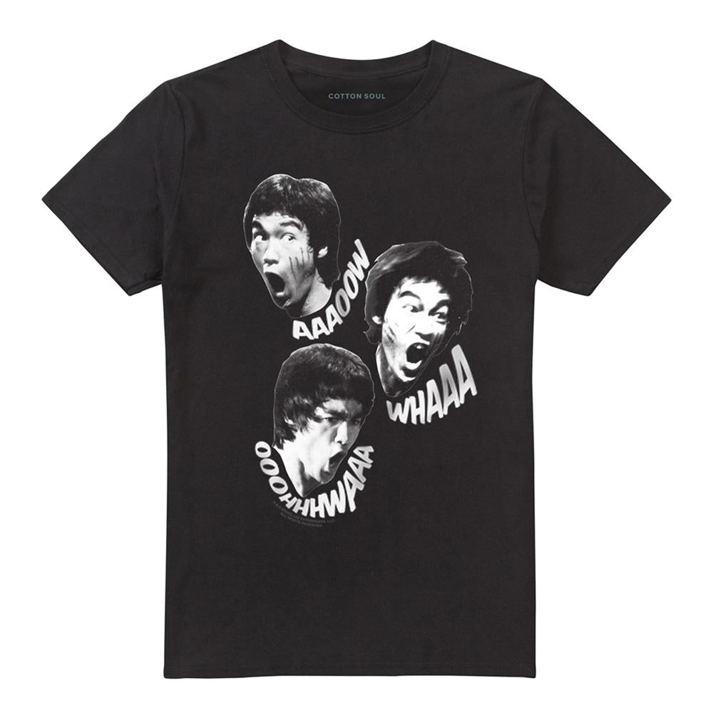 Black - Front - Bruce Lee Unisex Adult Sounds Of The Dragon T-Shirt