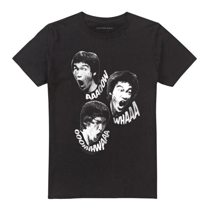 Black - Front - Bruce Lee Unisex Adult Sounds Of The Dragon T-Shirt