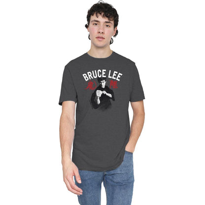 Charcoal - Lifestyle - Bruce Lee Unisex Adult Ready T-Shirt