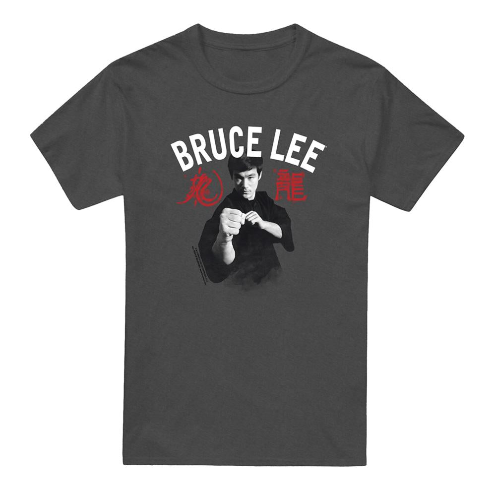 Charcoal - Front - Bruce Lee Unisex Adult Ready T-Shirt