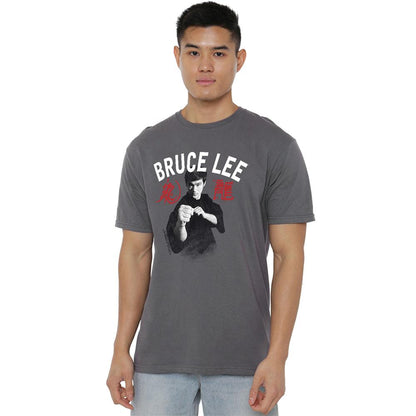 Charcoal - Side - Bruce Lee Unisex Adult Ready T-Shirt