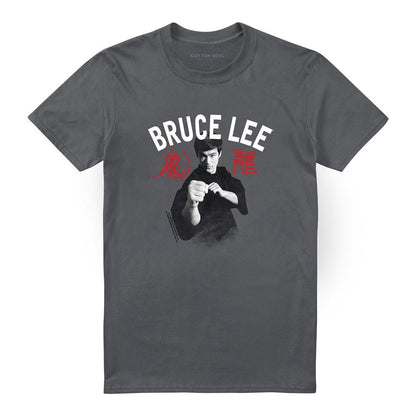 Charcoal - Front - Bruce Lee Unisex Adult Ready T-Shirt