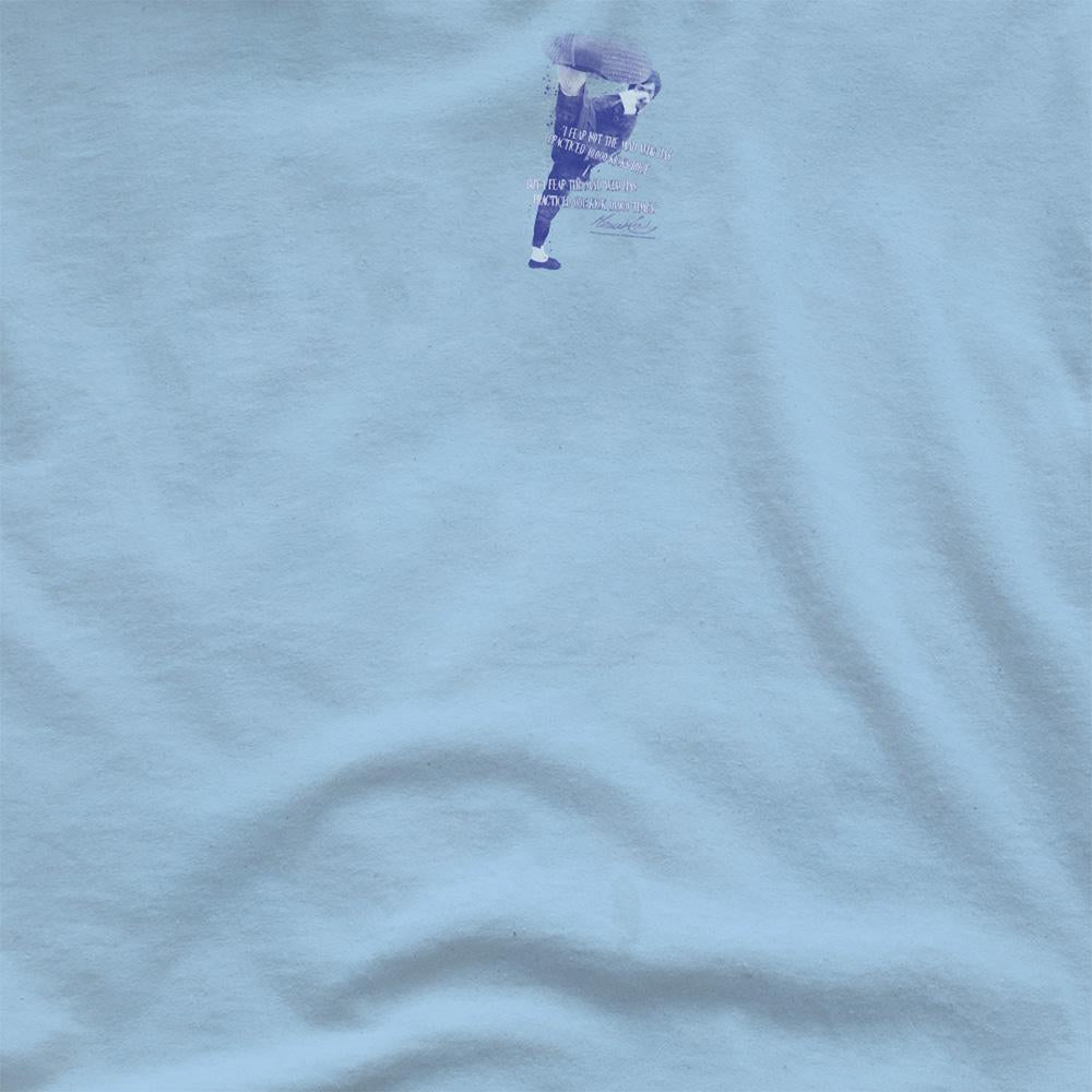 Light Blue - Side - Bruce Lee Unisex Adult 10000 Kicks T-Shirt