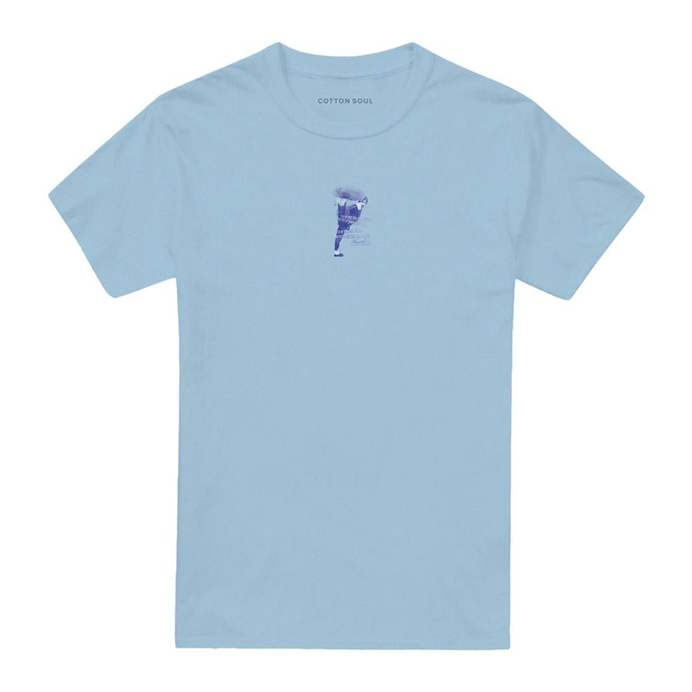 Light Blue - Front - Bruce Lee Unisex Adult 10000 Kicks T-Shirt