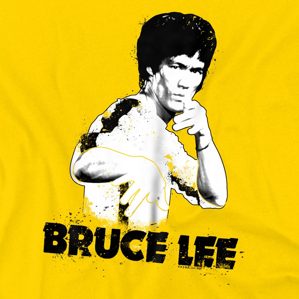 Yellow - Lifestyle - Bruce Lee Unisex Adult Suit Splatter T-Shirt