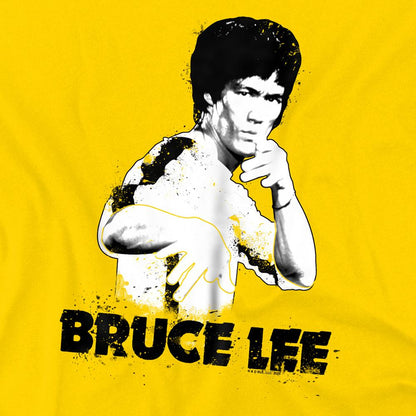 Yellow - Lifestyle - Bruce Lee Unisex Adult Suit Splatter T-Shirt