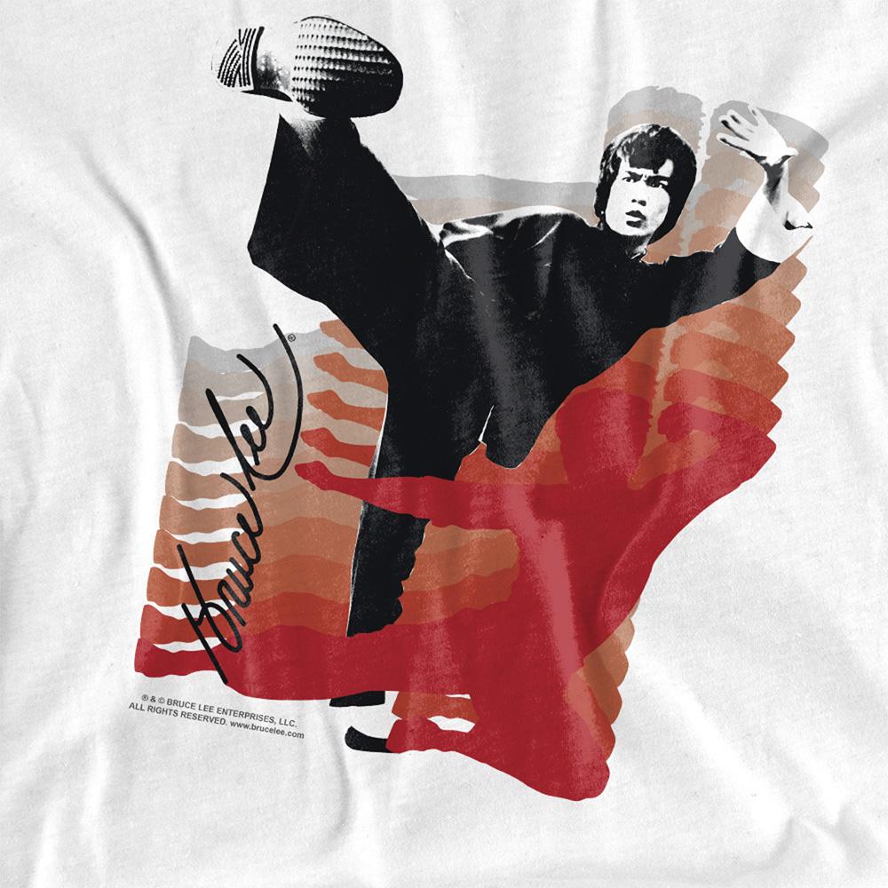 White - Lifestyle - Bruce Lee Unisex Adult Kick It T-Shirt