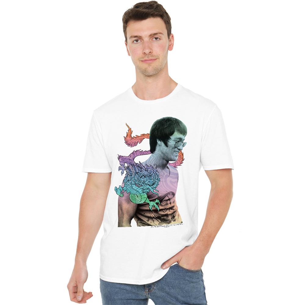White - Lifestyle - Bruce Lee Unisex Adult A Little Bruce T-Shirt