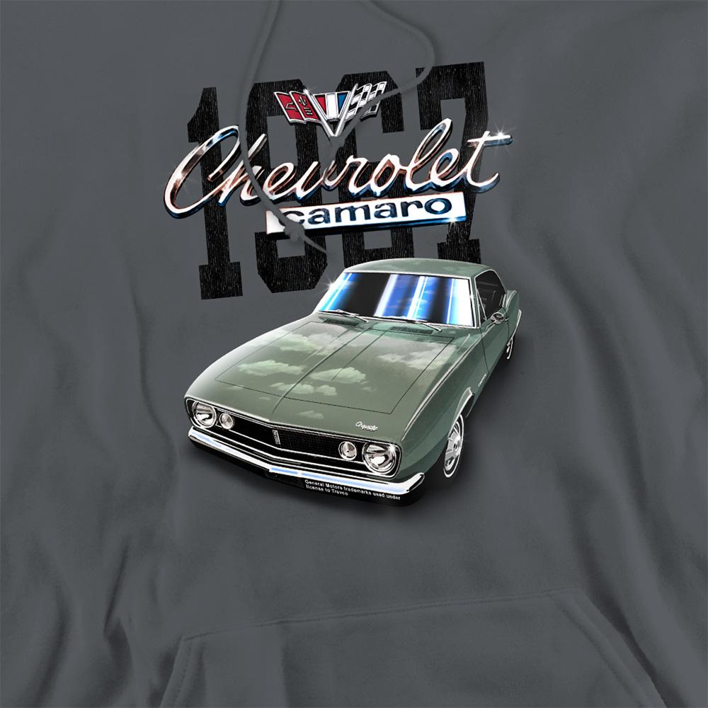 Charcoal - Side - Chevrolet Unisex Adult Classic Camaro Hoodie