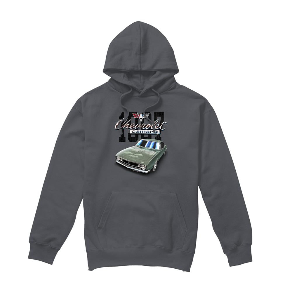 Charcoal - Front - Chevrolet Unisex Adult Classic Camaro Hoodie