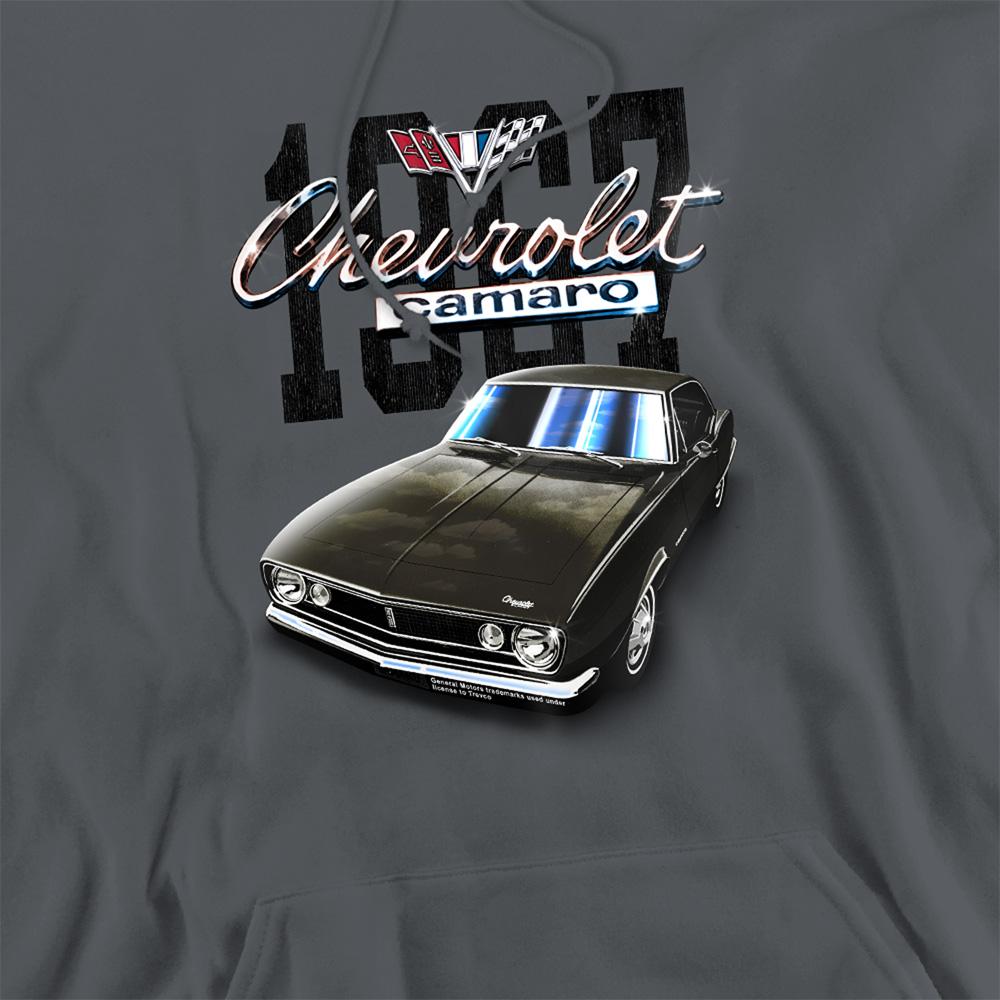 Heather Charcoal - Side - Chevrolet Unisex Adult Classic Camaro Heather Hoodie