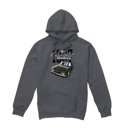 Heather Charcoal - Front - Chevrolet Unisex Adult Classic Camaro Heather Hoodie
