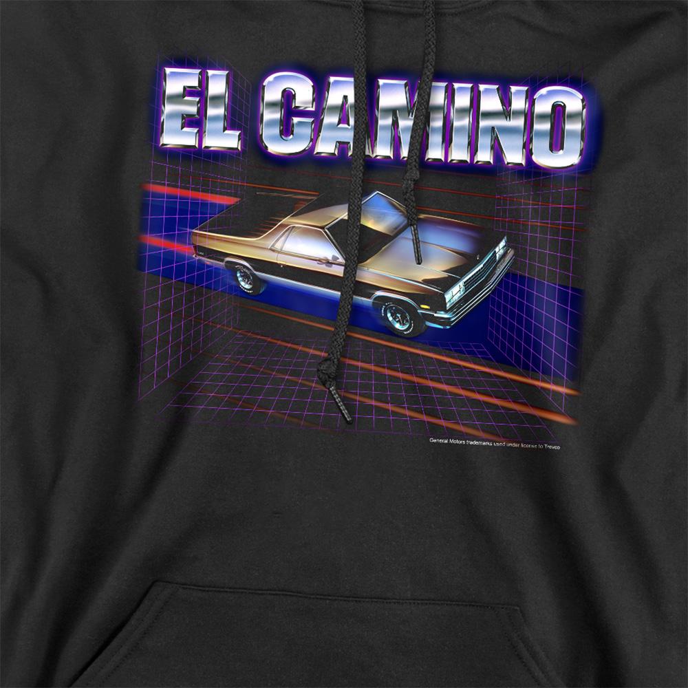 Black - Side - Chevrolet Unisex Adult El Camino 85 Hoodie