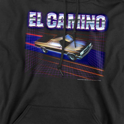Black - Side - Chevrolet Unisex Adult El Camino 85 Hoodie