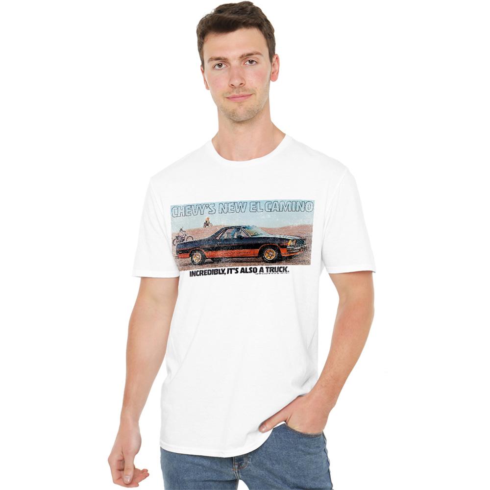 White - Side - Chevrolet Unisex Adult El Camino T-Shirt