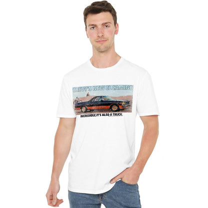 White - Side - Chevrolet Unisex Adult El Camino T-Shirt