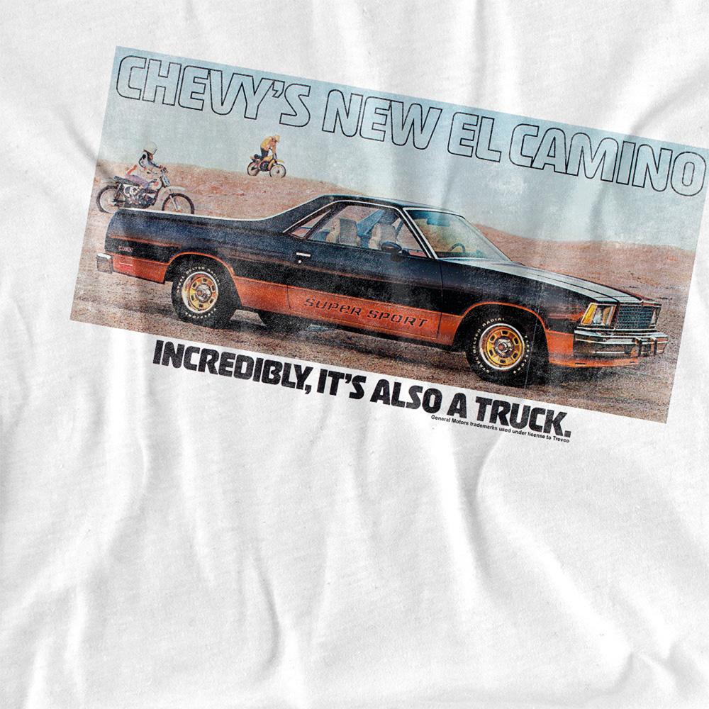 White - Lifestyle - Chevrolet Unisex Adult El Camino T-Shirt