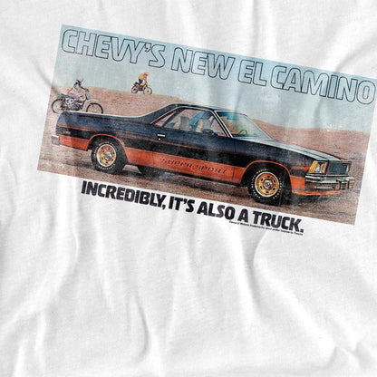 White - Lifestyle - Chevrolet Unisex Adult El Camino T-Shirt