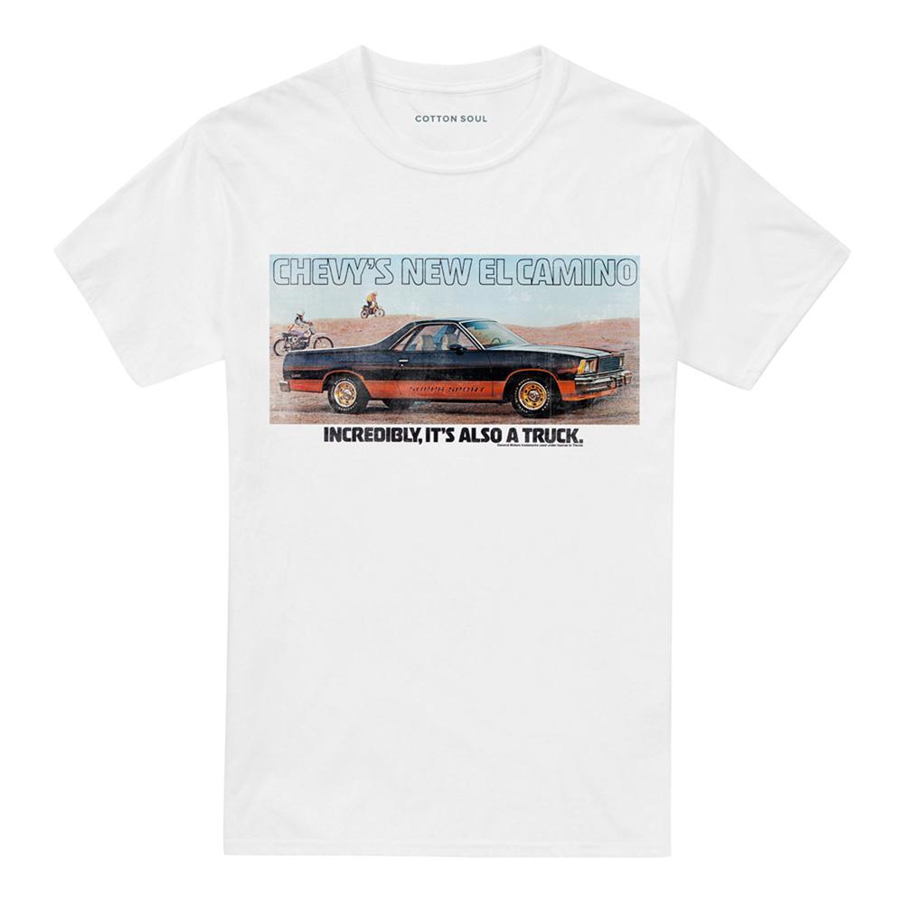 White - Front - Chevrolet Unisex Adult El Camino T-Shirt
