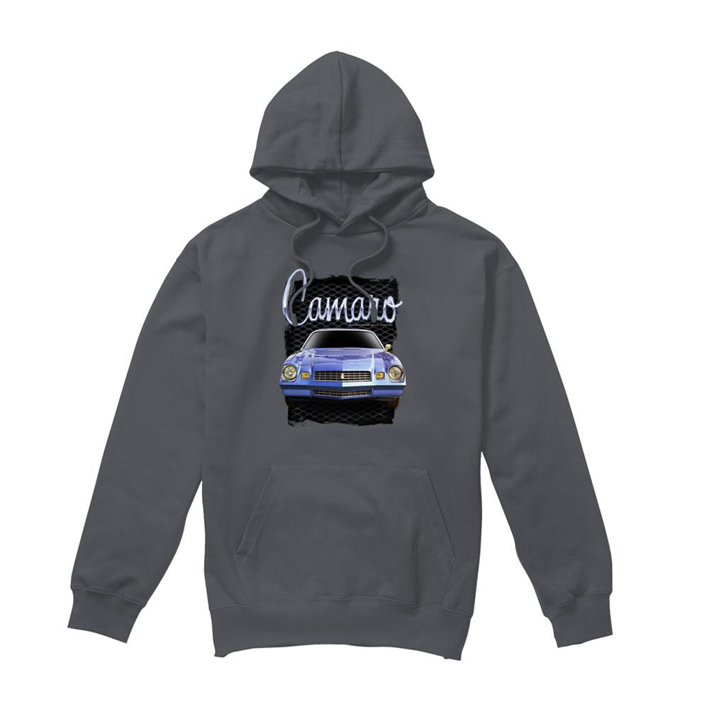 Charcoal-Yellow - Front - Chevrolet Unisex Adult Camaro Hoodie