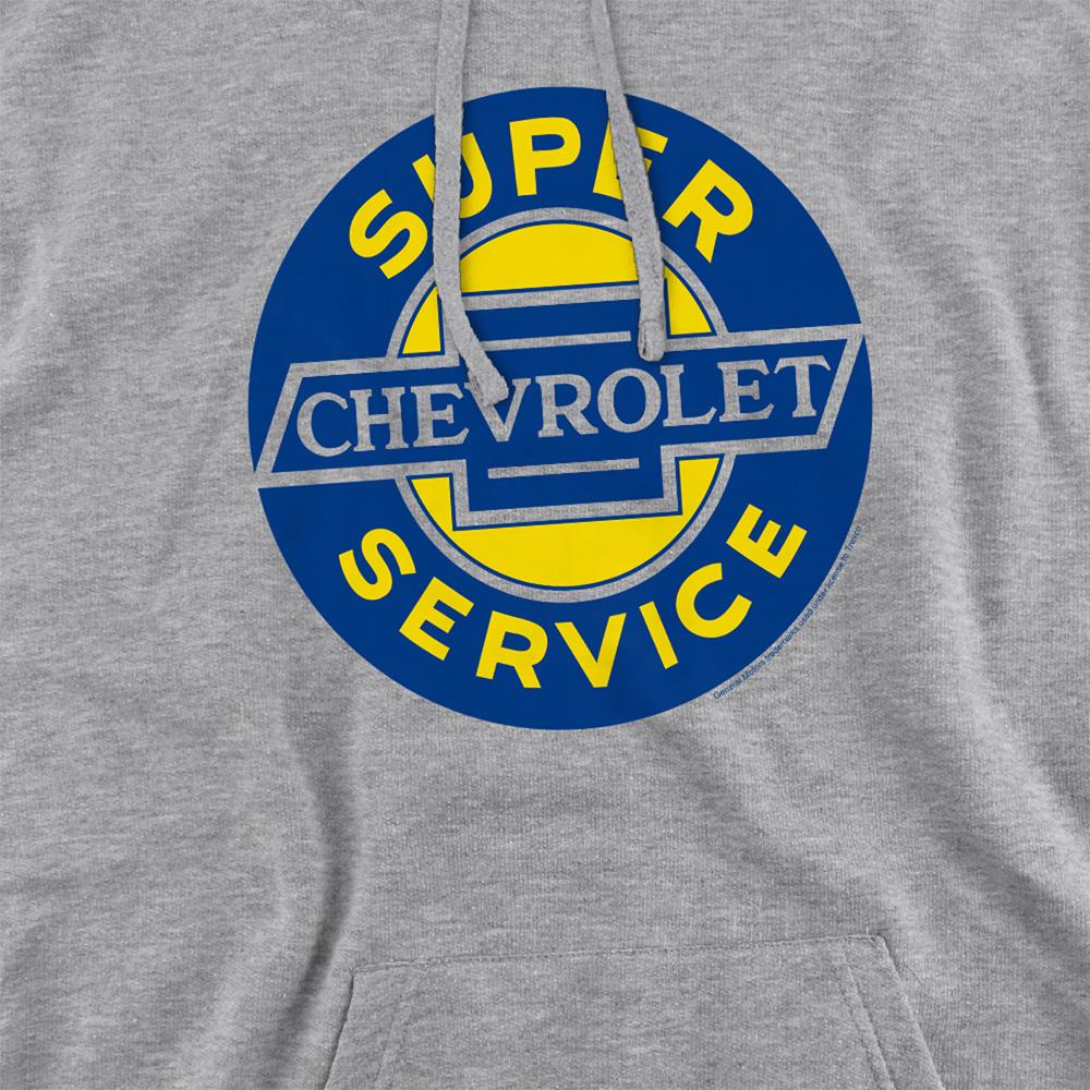 Athletic Heather - Side - Chevrolet Unisex Adult Super Service Hoodie