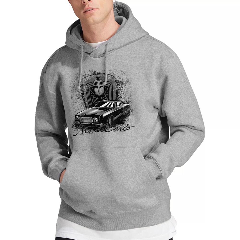 Athletic Heather - Lifestyle - Chevrolet Unisex Adult Monte Carlo Drawing Hoodie