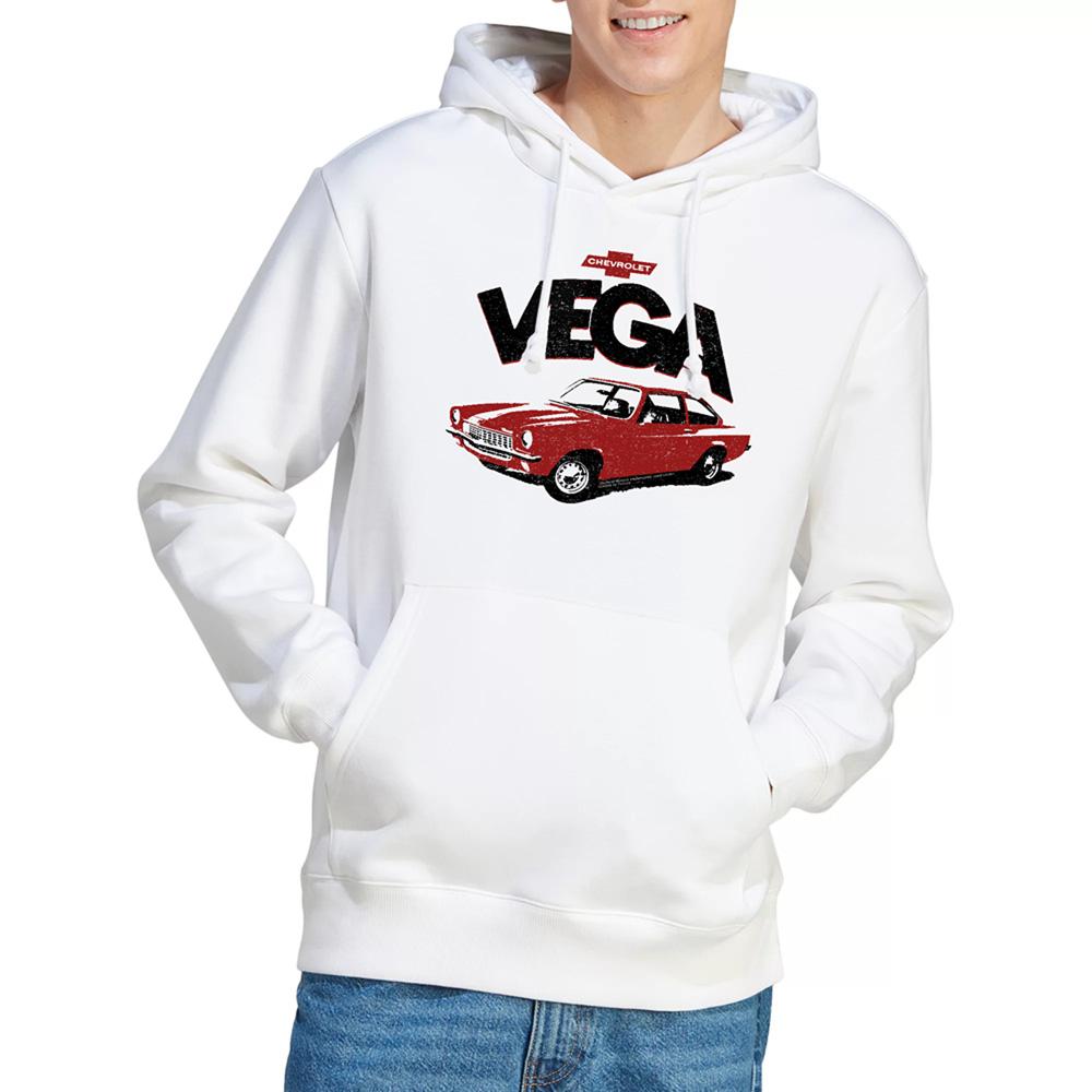 White - Lifestyle - Chevrolet Unisex Adult Rough Vega Hoodie