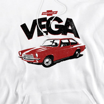 White - Side - Chevrolet Unisex Adult Rough Vega Hoodie