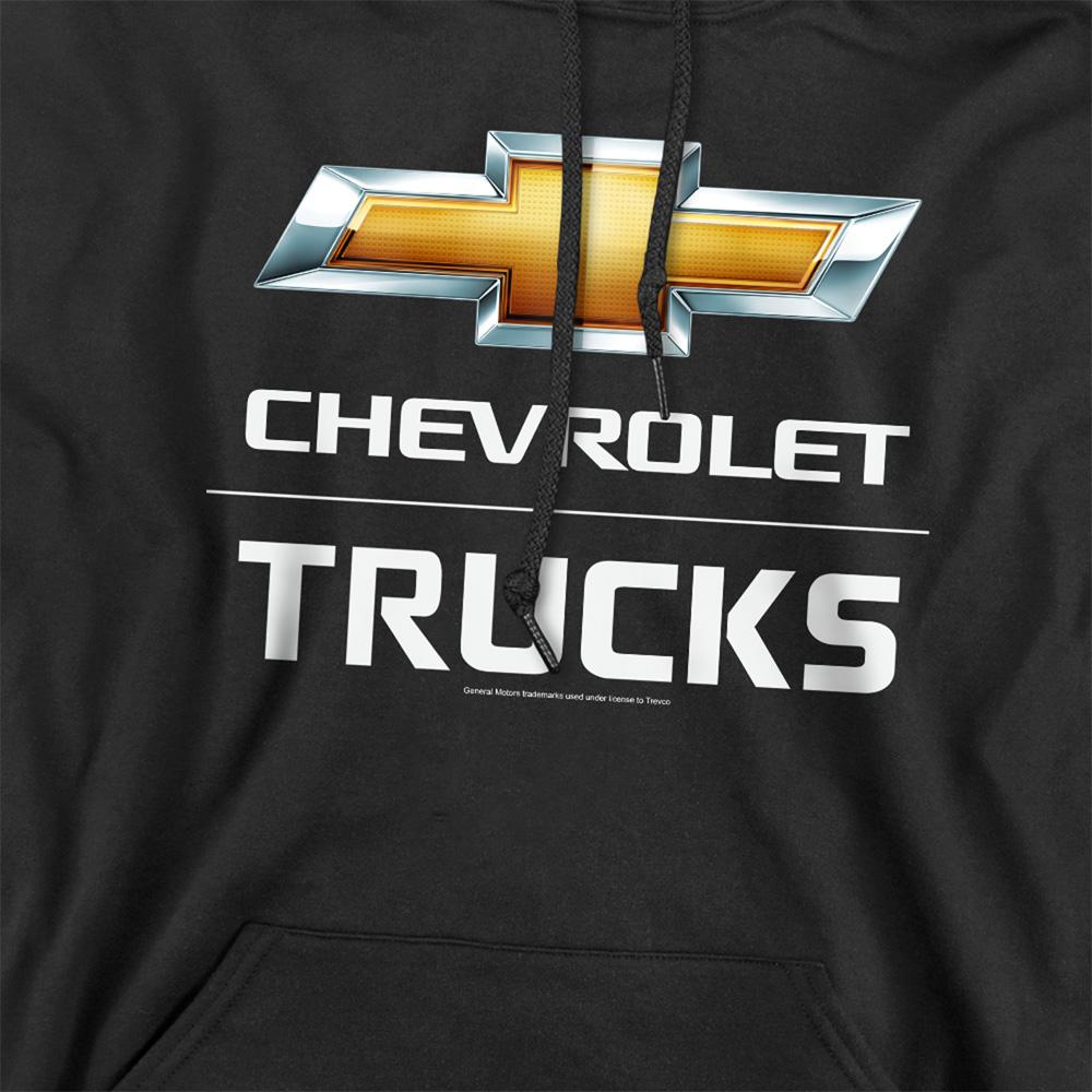Black - Side - Chevrolet Unisex Adult Trucks Hoodie