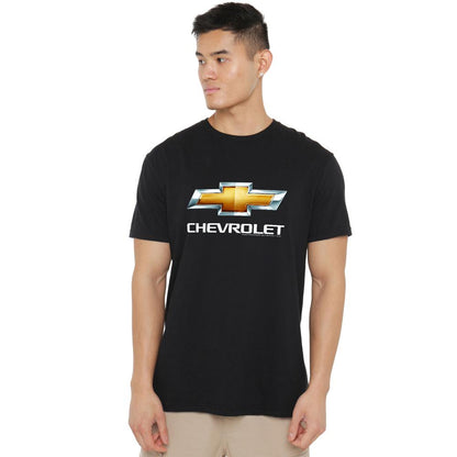 Black - Lifestyle - Chevrolet Unisex Adult Bowtie Stacked T-Shirt