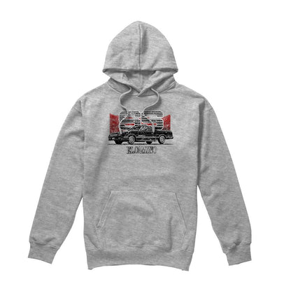 Athletic Heather - Front - Chevrolet Unisex Adult El Camino Mountain Hoodie