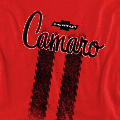 Red - Side - Chevrolet Unisex Adult Camaro Stripes Sweatshirt
