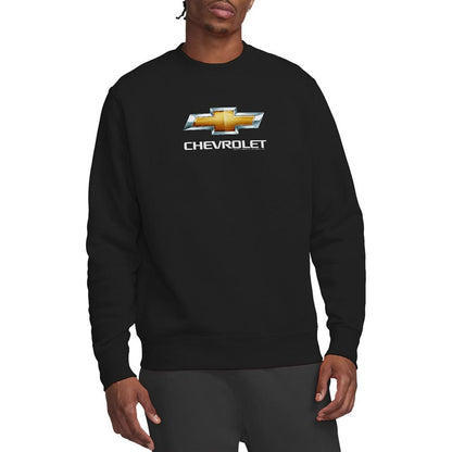 Black - Lifestyle - Chevrolet Unisex Adult Bowtie Stacked Sweatshirt