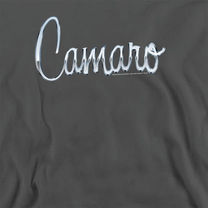 Charcoal - Side - Chevrolet Unisex Adult Classic Camaro Metal Sweatshirt