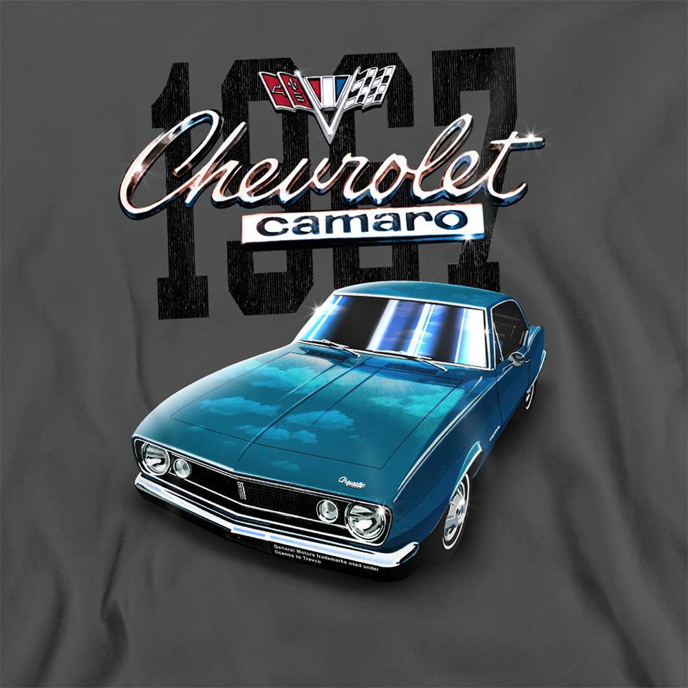 Charcoal - Side - Chevrolet Unisex Adult Classic Camaro Sweatshirt