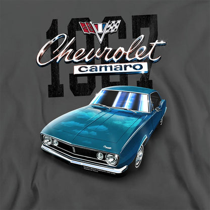 Charcoal - Side - Chevrolet Unisex Adult Classic Camaro Sweatshirt