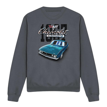 Charcoal - Front - Chevrolet Unisex Adult Classic Camaro Sweatshirt