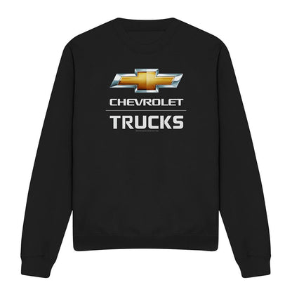 Black - Front - Chevrolet Unisex Adult Trucks Sweatshirt