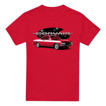 Red - Front - Chevrolet Unisex Adult 65 Corvair Mona Spyda Coupe T-Shirt