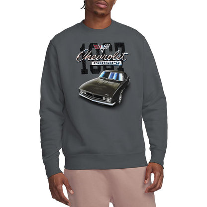 Charcoal - Back - Chevrolet Unisex Adult Classic Camaro Sweatshirt