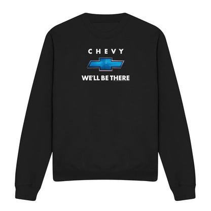 Black - Front - Chevrolet Unisex Adult Well Be There Sweatshirt