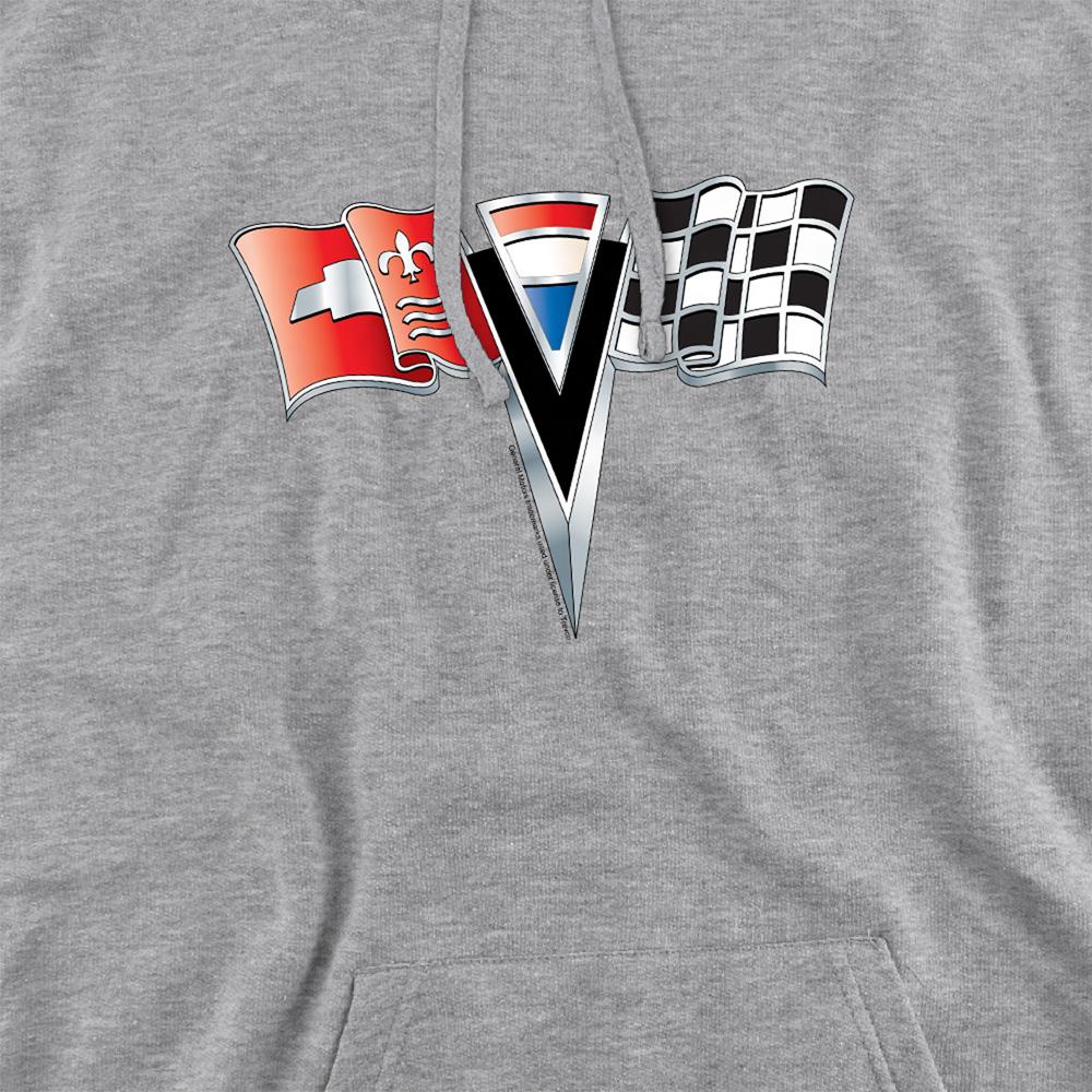 Athletic Heather - Side - Chevrolet Unisex Adult 2Nd Gen Vette Nose Emblem Hoodie