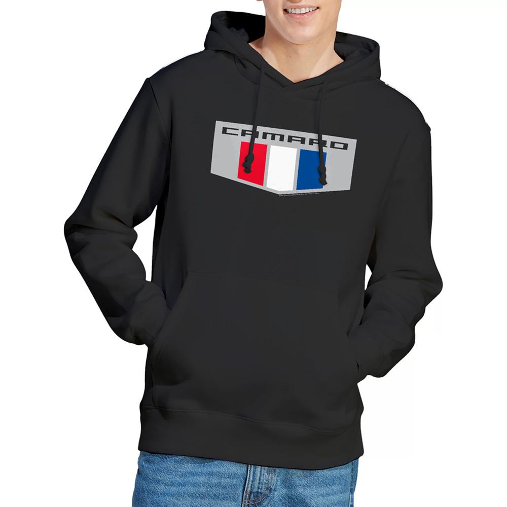 Black - Back - Chevrolet Unisex Adult Emblem Hoodie