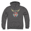 Charcoal - Front - Bon Jovi Unisex Adult Daggered Hoodie