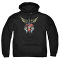 Black - Front - Bon Jovi Unisex Adult Daggered Hoodie